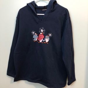 Ladies Club fleece Holiday hoodie
